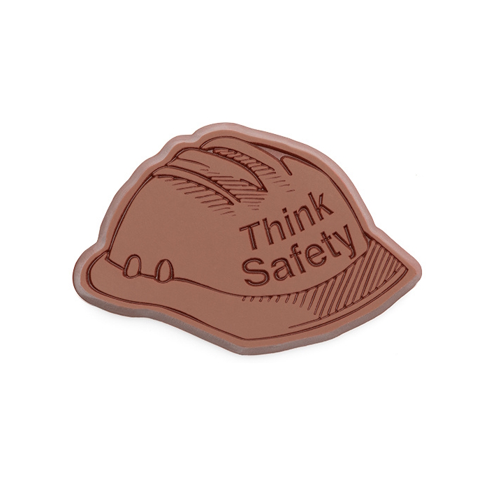 CC300305 Think Safety Hard HAT Milk Chocolate Shape